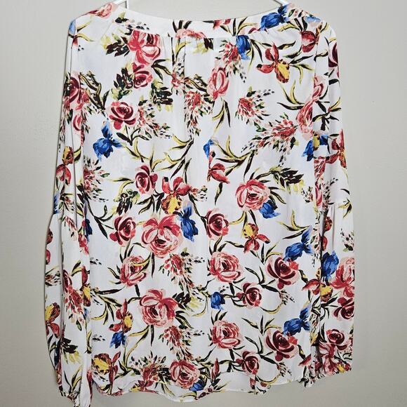 Zac & Rachel Floral Flowy Blouse Sz Small - Picture 9 of 16